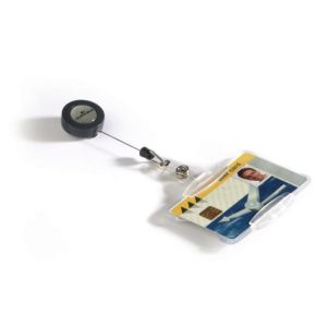 Orbis pasjeshouder met jojo voor kaarten HxB 54x85 mm transparant 146415
