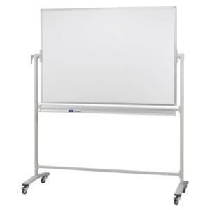 Orbis draaibaar whiteboard schrijfbord HxB 900x1200 mm met afleglijst magnetisch 146907