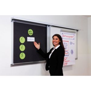 Orbis schrijfbord HxB 1200x1800 mm magnetisch geëmailleerd frame aluminium 159867