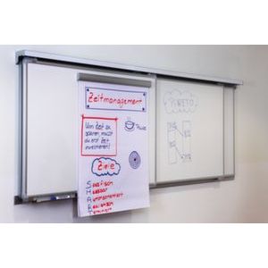 Orbis schrijfbord HxB 1200x1800 mm magnetisch geëmailleerd frame aluminium 159867