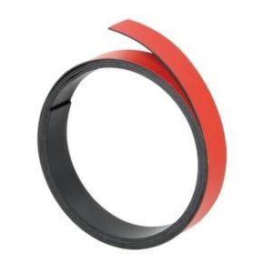 Orbis magneetstrip LxB 1000x15 mm dikte 1 mm beschrijfbaar rood 147071