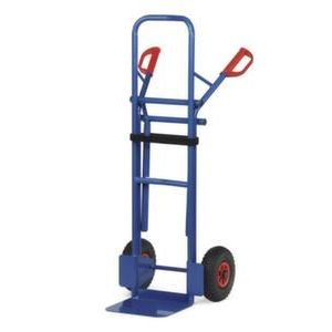 Orbis stoelensteekwagen draagvermogen 300 kg steekplaat BxD 320x250 mm HxB 1300x580 mm onderstel inhangbaar staal luchtbanden 119168