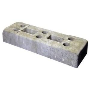 Orbis voetplaat voor mobiel hek HxLxB 125x800x290 mm 6 gaten beton 150150