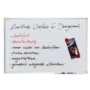 Orbis whiteboard HxB 900x1200 mm magnetisch bakje frame aluminium 159411