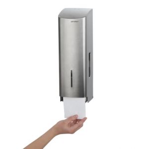 Orbis WC-papierdispenser HxBxD 377x117x130 mm voor 3 rollen geborsteld RVS 158922