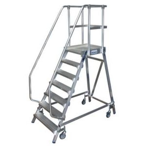 Orbis bordesladder aluminium bordes H 1,65 m 7 treden inclusief bordes 139731