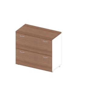 Orbis hangmappenkast HxBxD 816x900x450 mm 2 hangmappenframes romp wit front canaletto-hout 183095