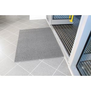 Orbis schoonloopmat B 1200 mm PVC-lussen grijs 184440