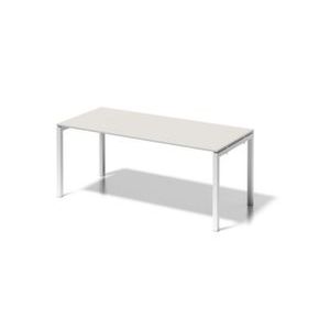 Orbis bureau HxBxD 740x1800x800 mm blad grijswit 4 voeten verkeerswit 185379