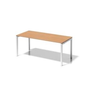 Orbis bureau HxBxD 740x1800x800 mm blad beuken 4 voeten verkeerswit 185380