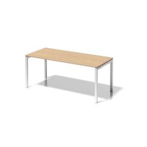 Orbis bureau HxBxD 740x1800x800 mm blad esdoorn 4 voeten verkeerswit 185381