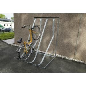 Orbis fietsparkeerplaats schuin omhoog L 2100 mm 2x6 rekken beide zijden opstelling op de grond verzinkt 185661