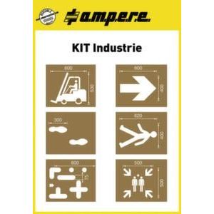 Orbis sjabloonset voor vloermarkeerapparaat industriesymbolen 213041