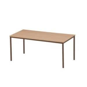 Orbis multifunctionele tafel met vierkante buizen HxBxD 720x1600x800 mm beukenhouten blad onderstel RAL 8014 214546