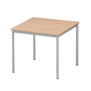 Orbis multifunctionele tafel met vierkante buizen HxBxD 720x800x800 mm beukenhouten blad onderstel RAL 7035 214540