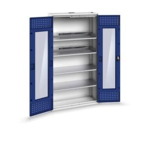 Orbis elektrische kast met openslaande deuren HxBxD 2000x1050x450 mm stekker CH romp RAL 7035 front RAL 5010 215534