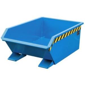 Orbis mini-kiepbak HxLxB 450x1385x780 mm 0,27 m3 draagvermogen 1000 kg vorkkoker RAL 5012 218112