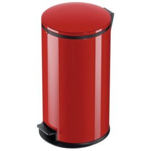 Orbis pedaalemmer 25 L H x diameter 600x310 mm binnenbak staal romp staal rood deksel staal rood 218532