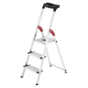 Orbis trapladder aluminium bordes H 0,62 m 3 treden treden extra diep bak 218567