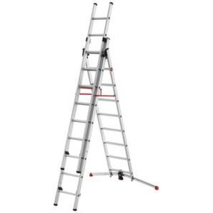 Orbis multifunctionele reformladder LOT-systeem aluminium aanlegladder L 5,62 m 2x9-1x8 sporten 218582