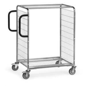 Orbis verzamelwagen draagvermogen 300 kg 1etage laadvlak LxB 850x610 mm frame met verzinkt TPE-banden 218910