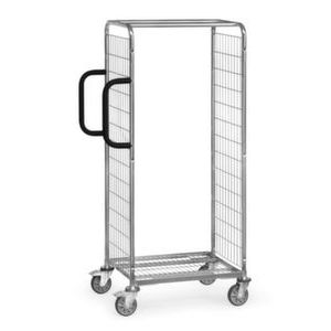 Orbis verzamelwagen draagvermogen 200 kg 1etage laadvlak LxB 650x510 mm frame met verzinkt TPE-banden 218913