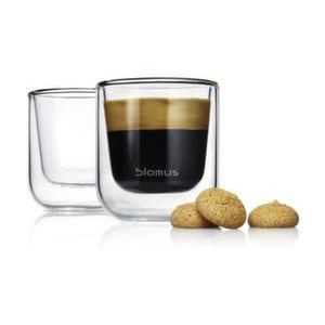 Orbis set kopjes voor espresso thermoglas inhoud 80 ml 219583