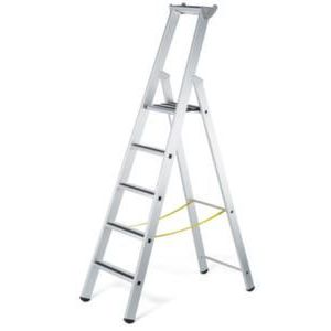 Orbis ladder aluminium een zijde L 2,15 m 5 treden 219749