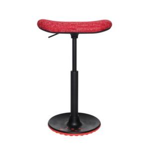 Orbis zit- en stahulp skateboardzitting stof zitting rood zitting HxBxD 570-770x200x450 mm frame zwart met vloerkussen 220237