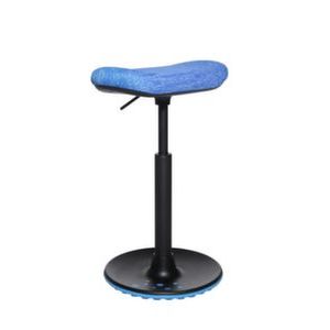 Orbis zit- en stahulp skateboardzitting stof zitting blauw zitting HxBxD 570-770x200x450 mm frame zwart met vloerkussen 220239