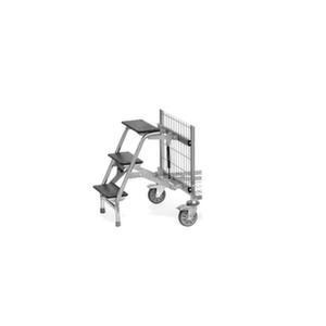 Orbis ladder voor verzamelwagen B 610 mm 3 treden H 600 mm in- en uitklapbaar 218929