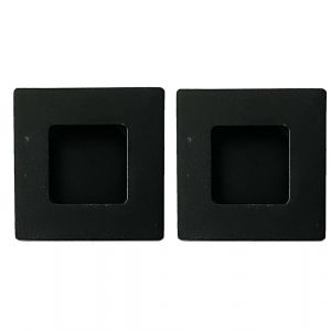 Henderson schuifdeurbeslag accessoires 353/B inlaatkom vierkant set 2 stuks 50 mm zwart C05.00360