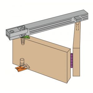 Henderson vouwdeurbeslag Bi-fold B15/4 verpakte set 1525 mm B08.04145