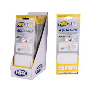 HPX Aqua Grip anti-slip tape 8 stuks transparant 20 mm x 240 mm AG2024