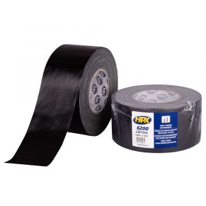 HPX Pantser reparatie tape zwart 75 mm x 50 m CB7550