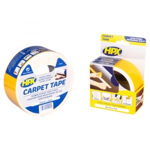 HPX dubbelzijdig tapijttape wit 50 mm x 5 m CT5005