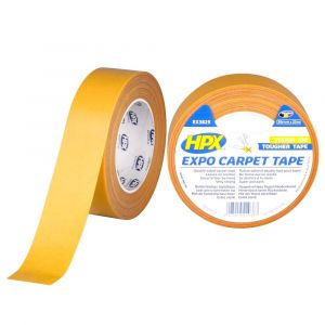 HPX Expo Carpet tapijttape wit 38 mm x 25 m EX3825