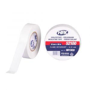 HPX PVC isolatietape VDE wit 19 mm x 20 m IW1920