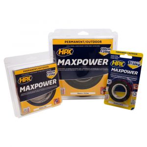 HPX Max Power Outdoor montage bevestigingstape zwart 19 mm x 5 m OT1905