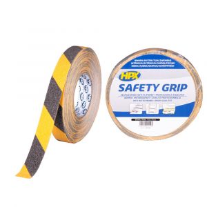 HPX anti-slip tape zwart-geel 25 mm x 18 m SY2518