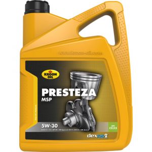 Kroon Oil Presteza MSP 5W-30 synthetische motorolie Synthetic Multigrades passenger car 5 L can 33229