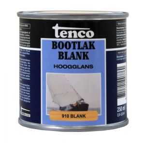 Tenco Bootlak blank 910 blank hoogglans 0,25 L blik 11250055