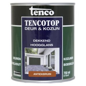 TencoTop Deur en Kozijn houtbeschermingsbeits dekkend hoogglans antiekbruin 0,75 L blik 11043802