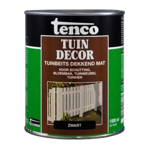 Tenco Tuindecor beits mat dekkend zwart 1 L blik 11078702