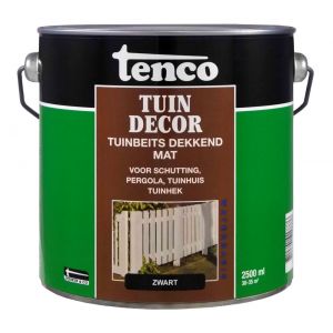 Tenco Tuindecor beits mat dekkend zwart 2,5 L blik 11078704