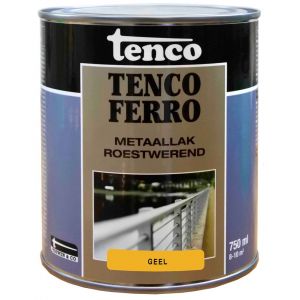 Tenco Ferro roestwerende ijzerverf metaallak dekkend 404 geel 0,75 L blik 11214465