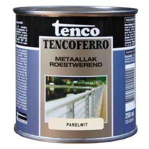 Tenco Ferro roestwerende ijzerverf metaallak dekkend 413 parelwit 0,25 L blik 11215355