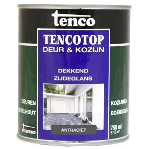 TencoTop Deur en Kozijn houtbeschermingsbeits dekkend zijdeglans antraciet 0,75 L 11032502
