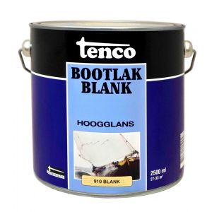Tenco Bootlak transparant 910 blank hoogglans 2,5 L blik 11250004