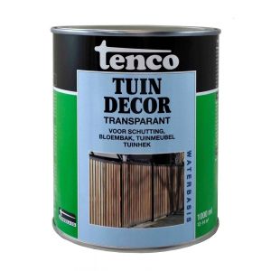 Tenco Tuindecor tuinbeits transparant donkerbruin 1 L blik 11072502